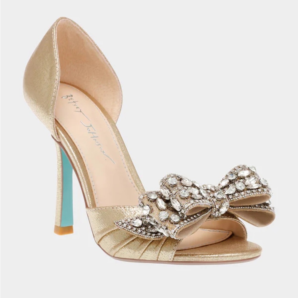 Betsey Johnson LANDN GOLD heels